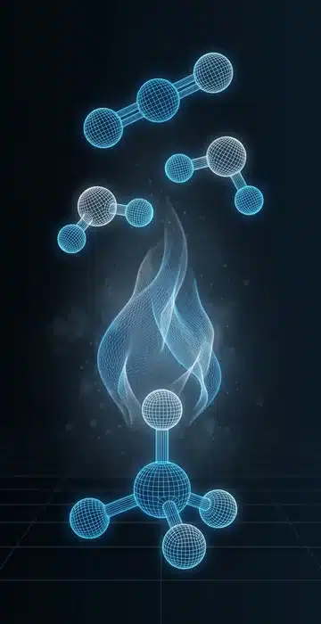 How to Balance Chemical Equations Step by Step - 3D Wireframe Animation