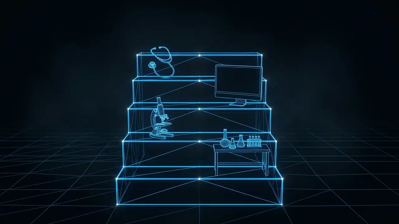 How to Get Into Medical School: A Step-by-Step Plan - 3D Wireframe Animation