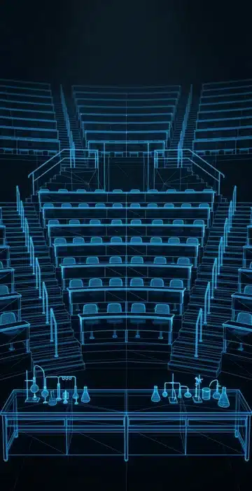 What Is College Chemistry Like? How It Differs From High School - 3D Wireframe Animation